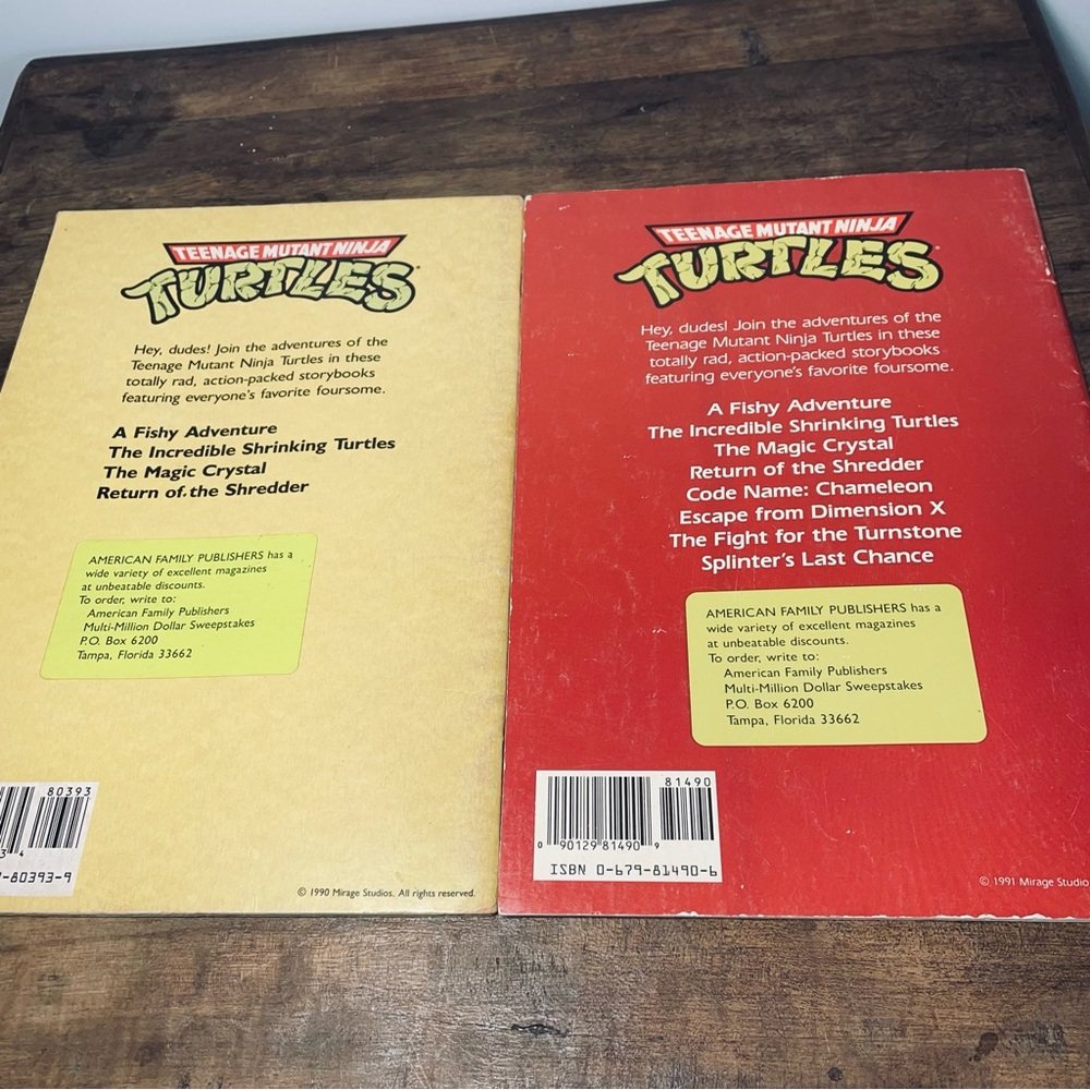 Vintage Ninja Turtles childrens reading books 1990 & 91 - Picture 2 of 9